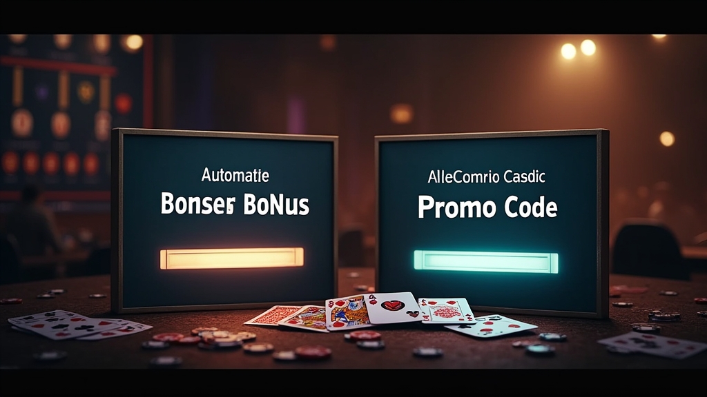Vergleich von automatischem Bonus und Code-Eingabe im Casino-Design