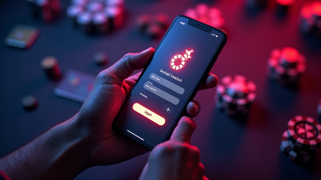 Schrittweise Installation und erster Login der Casino-App auf dem Smartphone