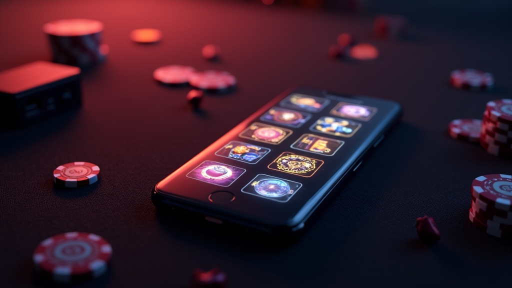 Mobile Casino-App mit Favoriten, Suche und klarer Touch-Bedienung