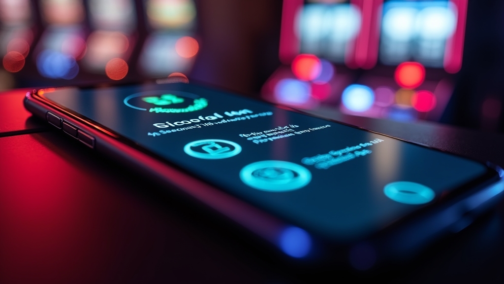 Smartphone zeigt sicheren und schnellen App-Download im Casino-Kontext