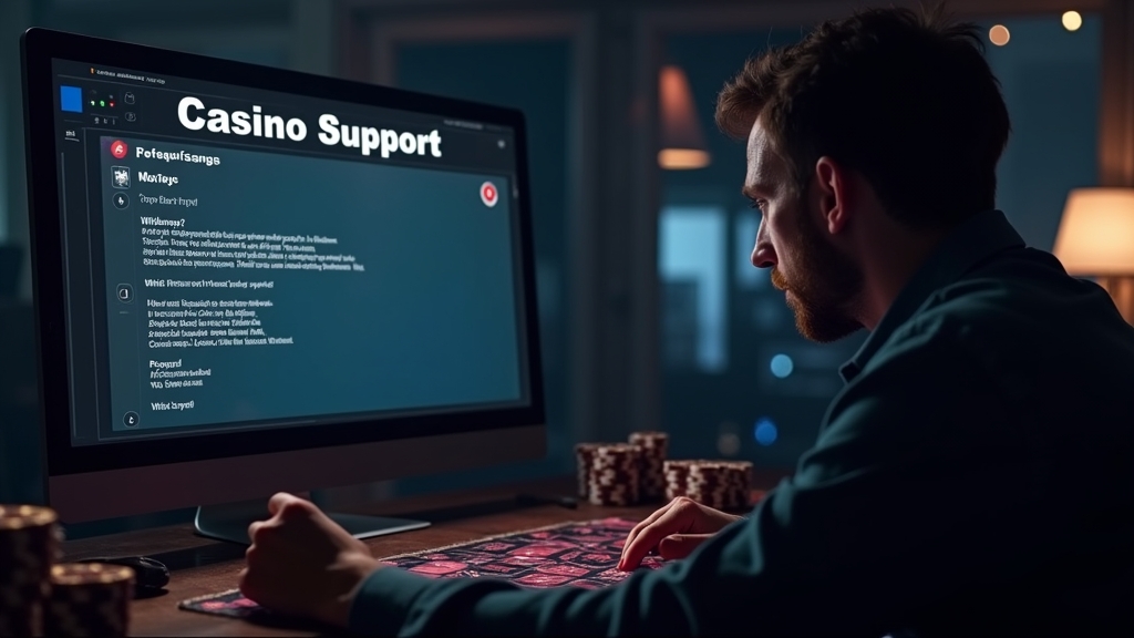 Auszahlungsproblem mit Warnsymbolen und Checkliste im Casino-Stil